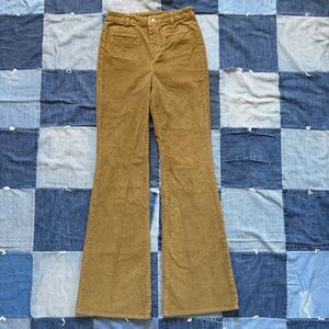 J. Crew vintage flare pant in corduroy olive size 25T